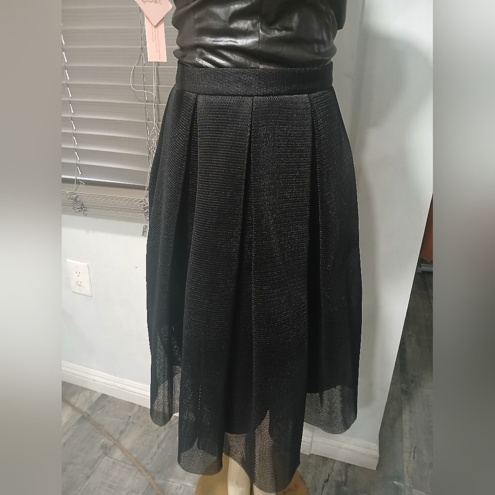 Aqua Black Midi Skirt - Picture 2 of 7